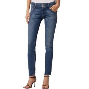 HUDSON JEANS‎ WOMEN'S 26 BLUE COLIN MIDRISE SKINNY CROP RELEASED RAW HEM